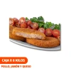 MEDALLONES DE POLLO, JAMÓN Y QUESO CAJA X 6 KILOS ($4240 x kg)