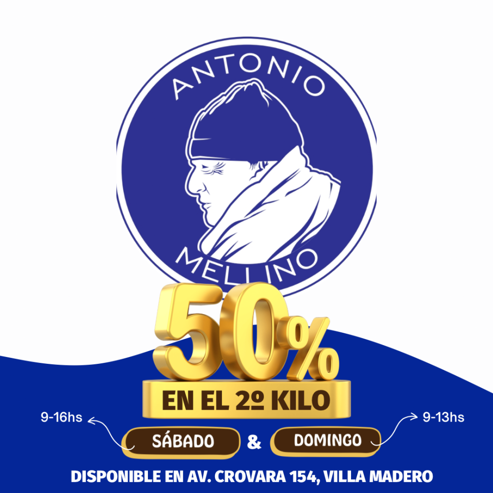 2º KILO AL 50% DE DESCUENTO